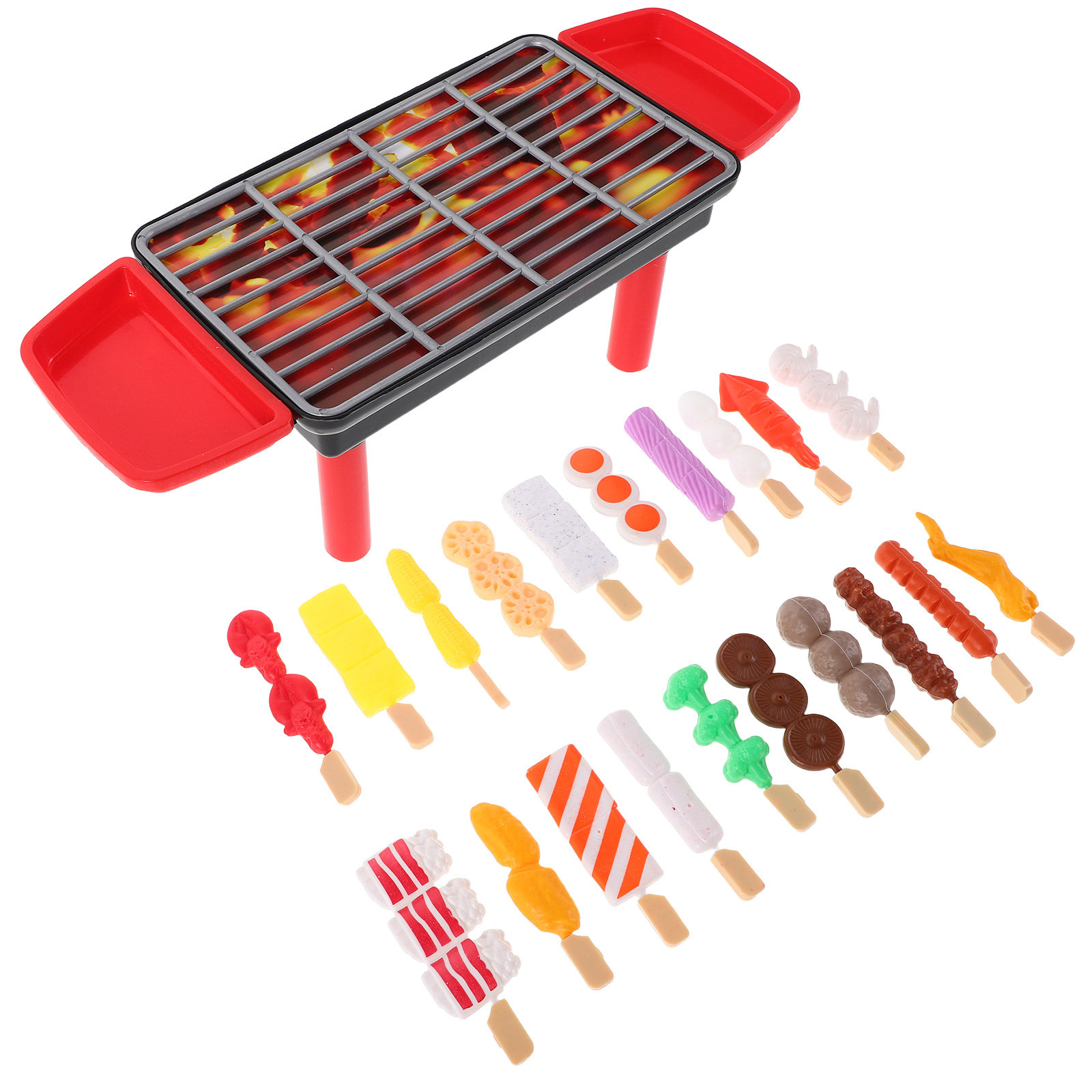 Kids Outdoor Grill Set - 20-częściowy realistyczny zestaw do grillowania dla