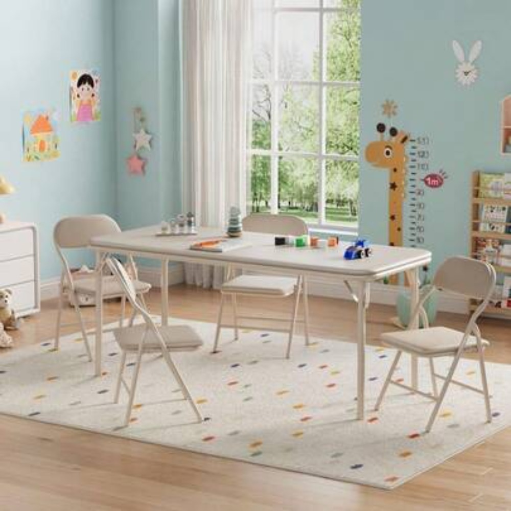 Kids Outdoor Folding Table - Zestaw stołu do zabawy dla dzieci,