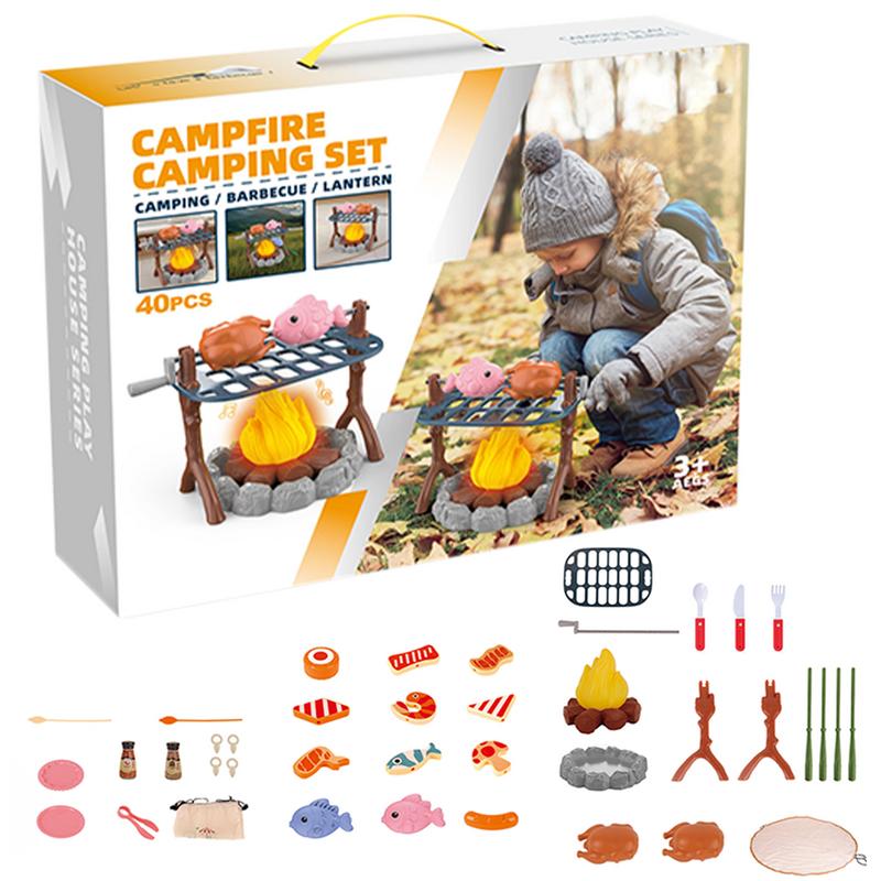 Kids Outdoor Grill Set - Zestaw kempingowy dla dzieci Mini jedzenie