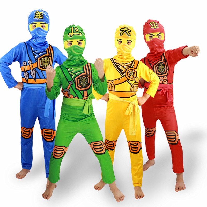 Kids Outdoor Ninja Warrior Course - Dziecięcy kostium ninja, luksusowy strój samuraja,