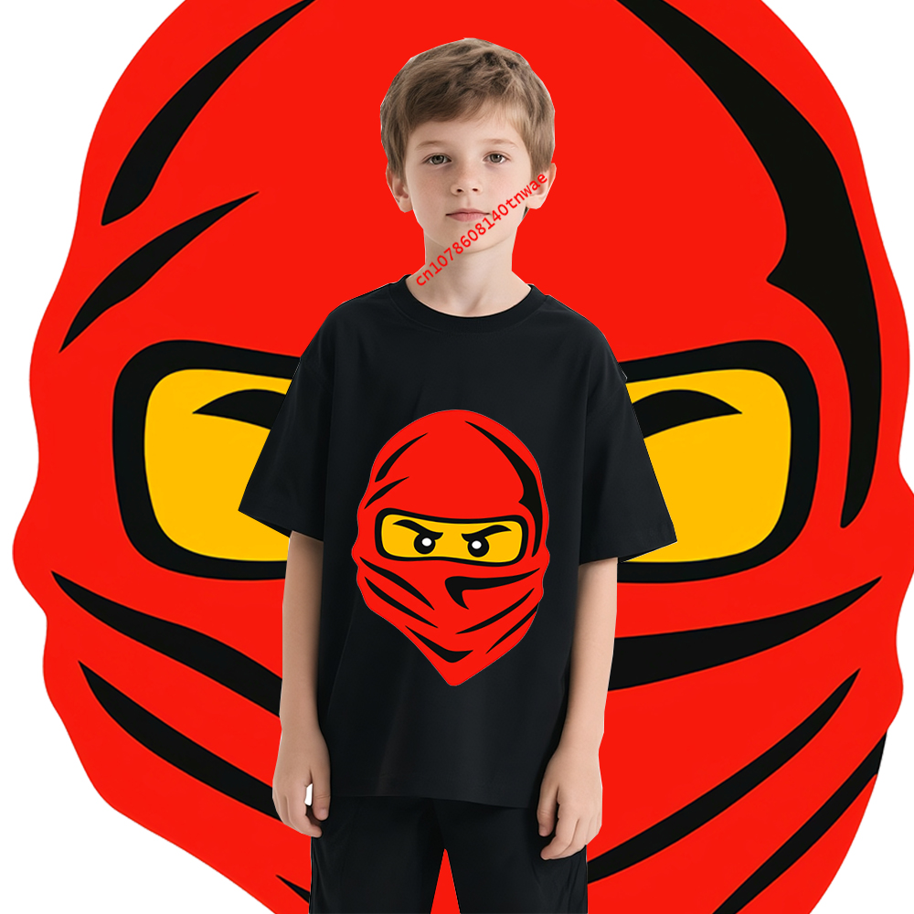 Kids Outdoor Ninja Warrior Course - Czerwone Oczy Ninja Anime Kostium Dziecięcy
