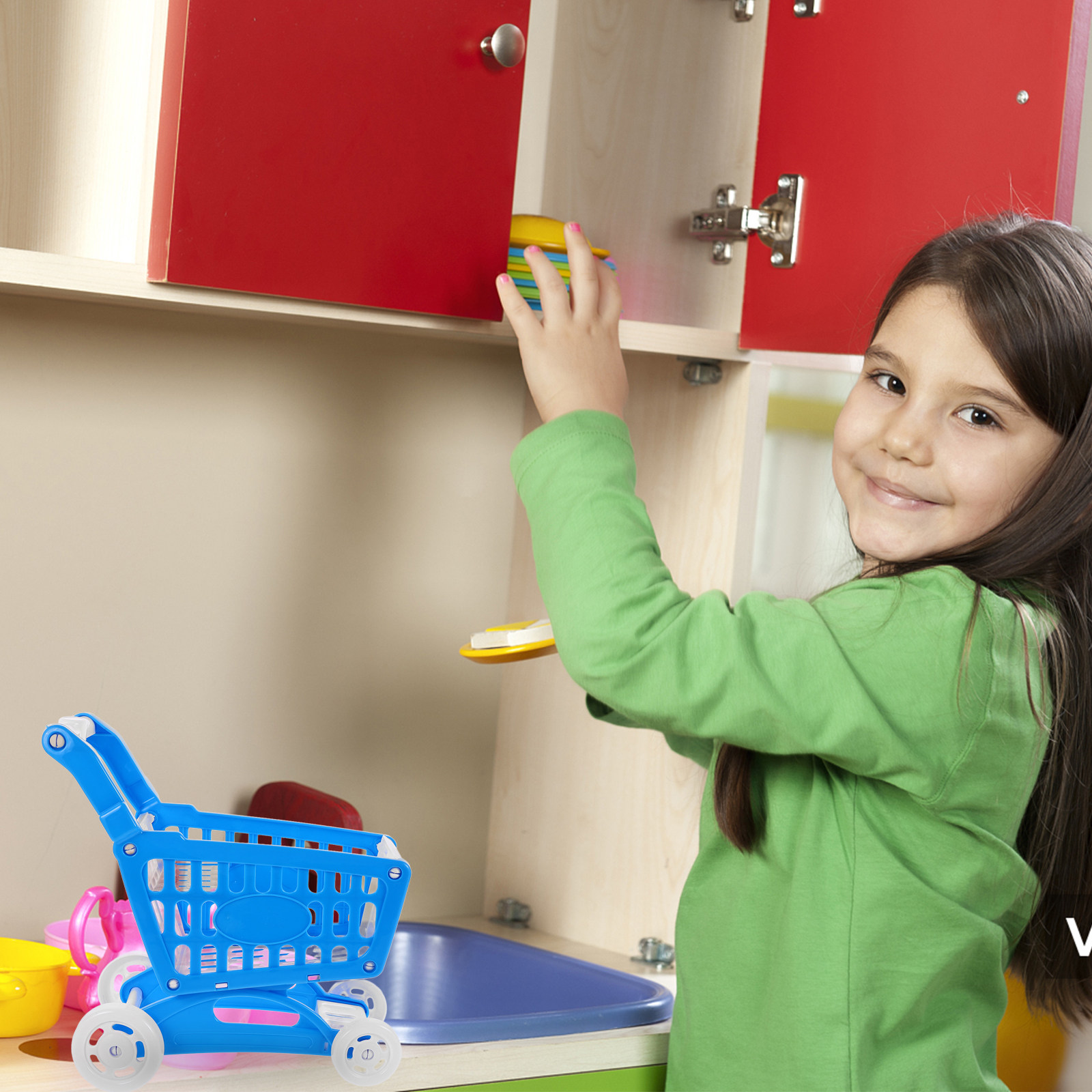 Miniaturowy wózek sklepowy do  – Kids Indoor Outdoor Cart recenzja i cena