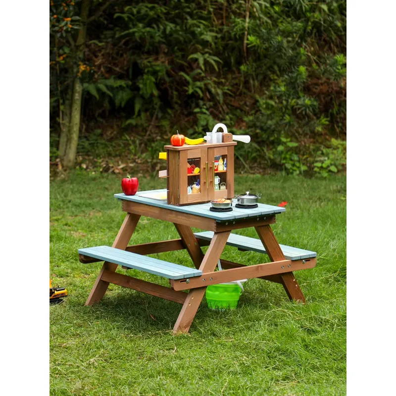 Drewniany stół do zabawy na św – Kids Outdoor Folding Table recenzja i cena