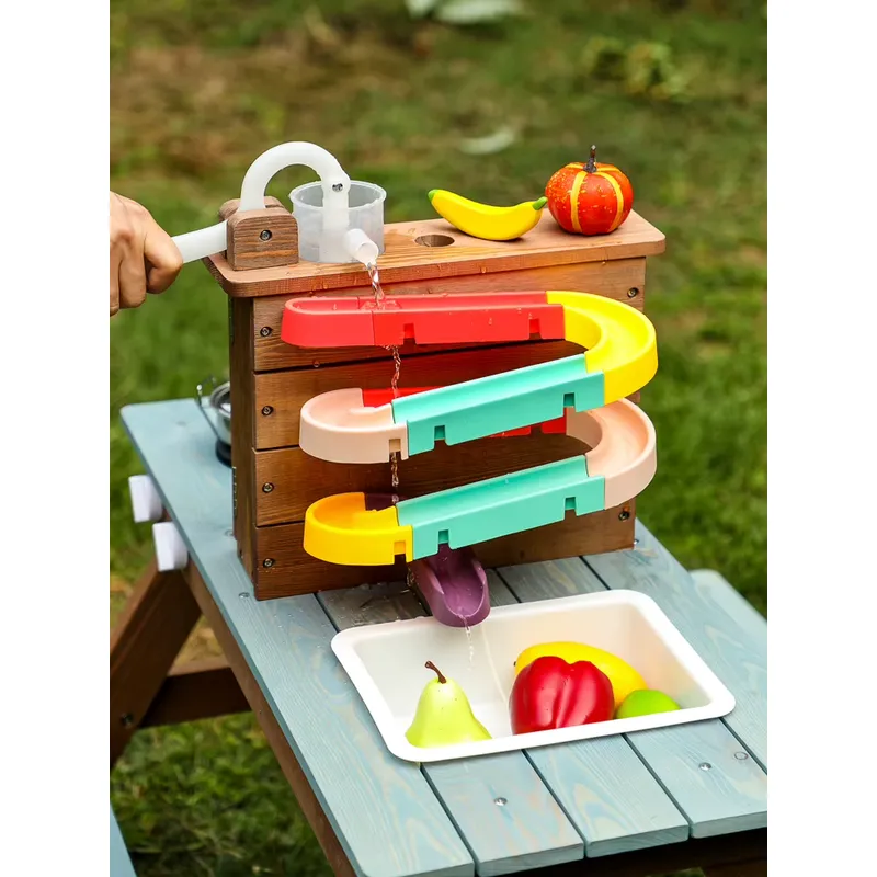 Drewniany stół do zabawy na św – Kids Outdoor Folding Table recenzja i cena