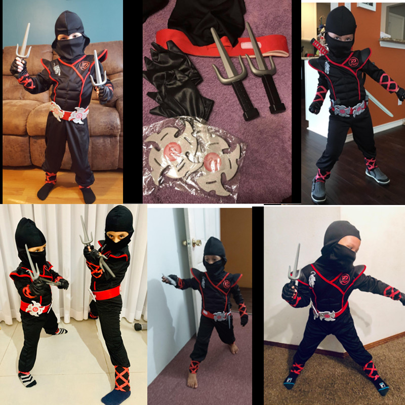 Kostium Ninja Chłopiec Hallowe – Kids Outdoor Ninja Warrior Course recenzja i cena
