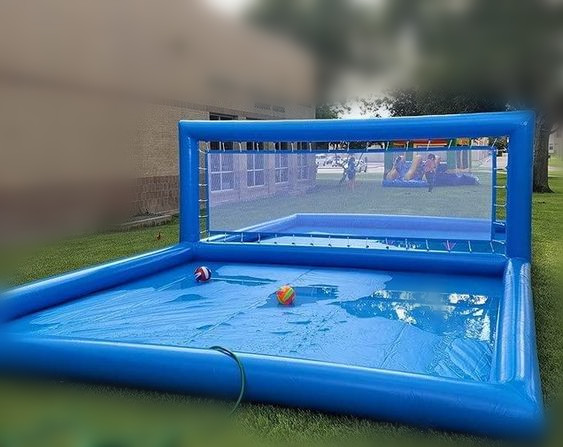 Przenośna, dmuchana siatka do  – Kids Outdoor Volleyball Net recenzja i cena