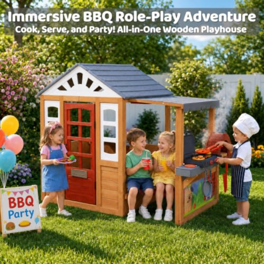 Domek do zabawy na zewnątrz dl – Kids Outdoor Grill Set recenzja i cena