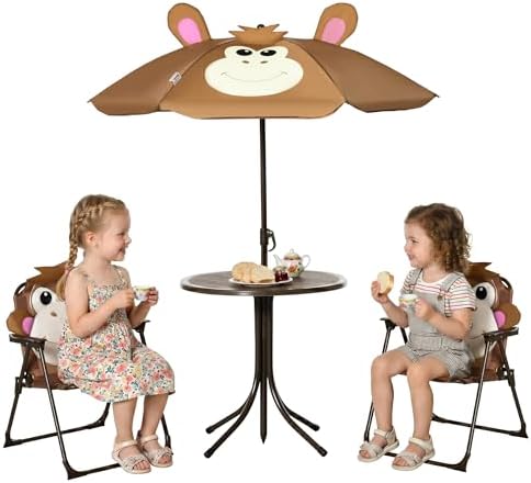 Zestaw stolik i krzesełki dla  – Kids Outdoor Folding Table recenzja i cena