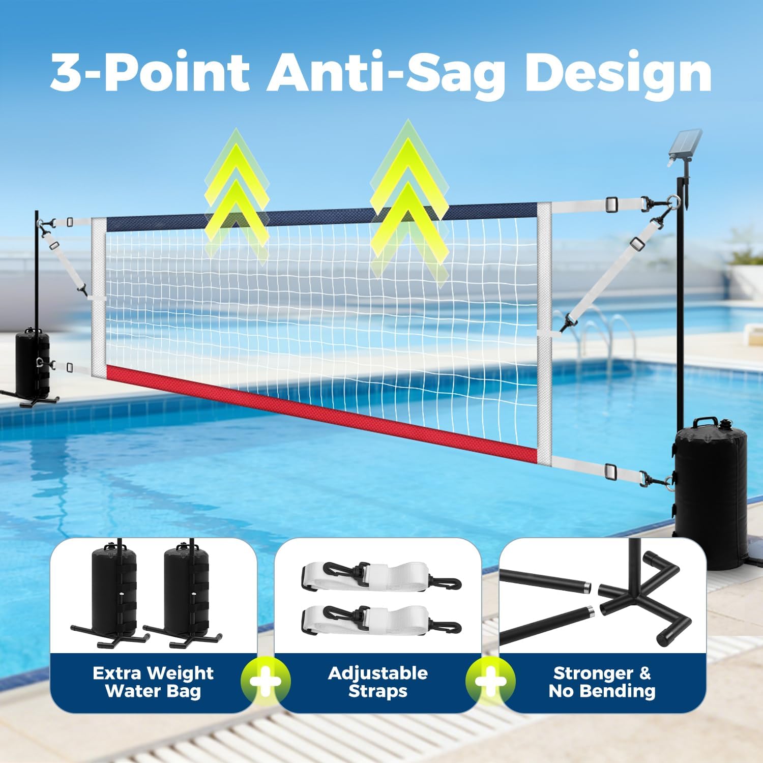Regulowana siatka do siatkówki – Kids Outdoor Volleyball Net recenzja i cena