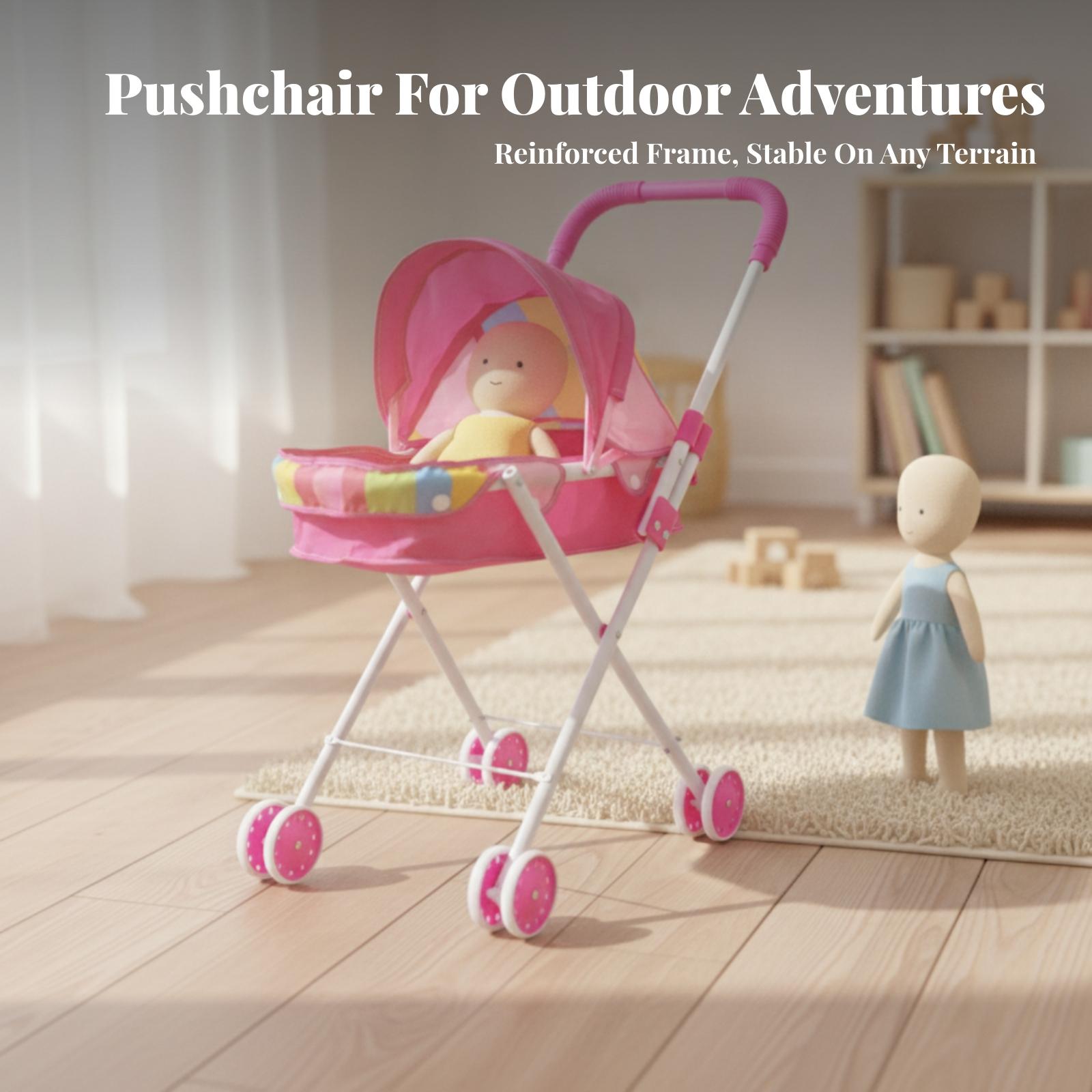 Składany wózek dla lalek z das – Kids Indoor Outdoor Cart recenzja i cena
