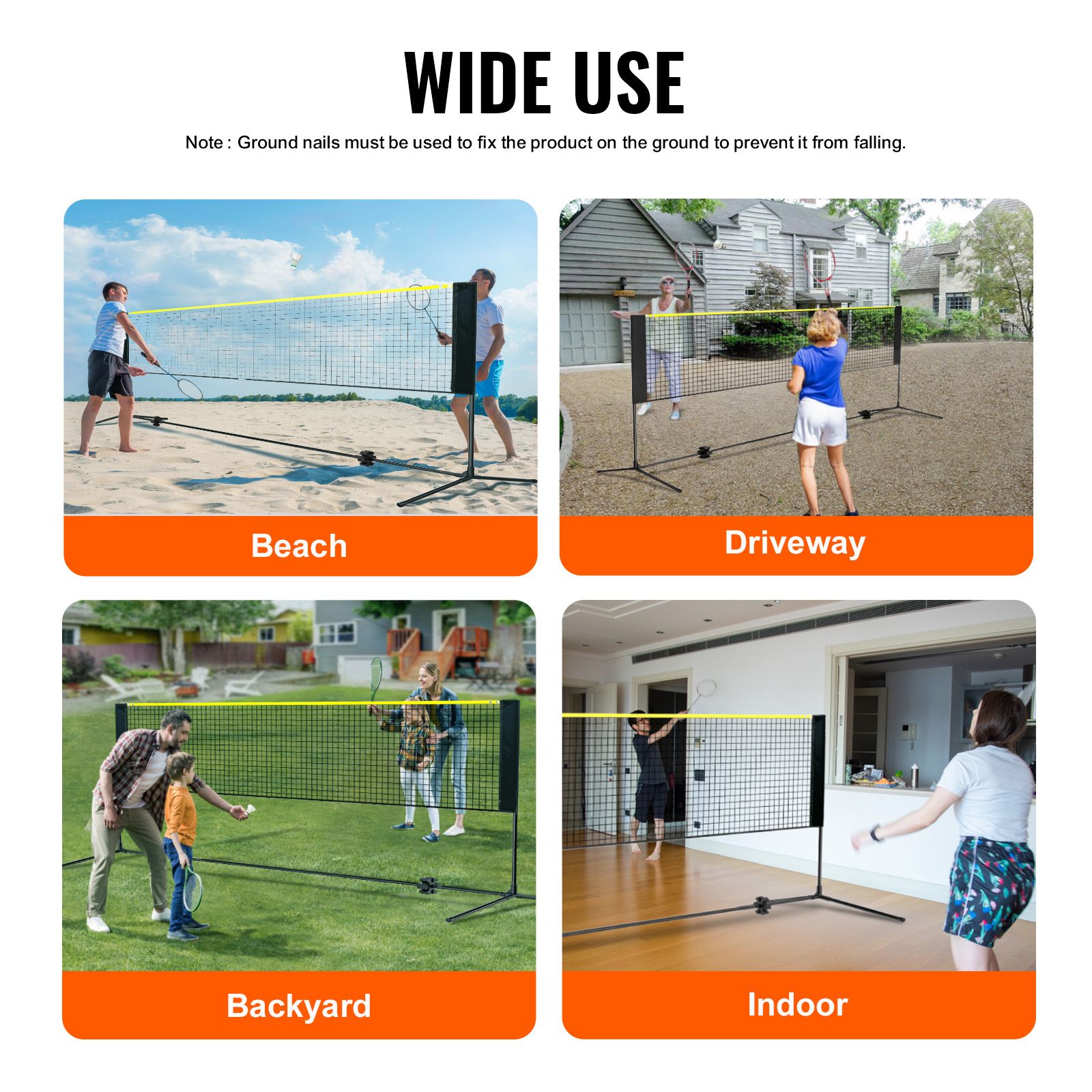Siatka do badmintona, siatka d – Kids Outdoor Volleyball Net recenzja i cena