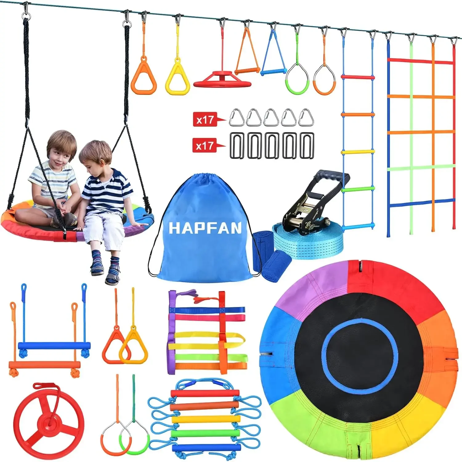 Zestaw do zabawy na zewnątrz A – Kids Outdoor Ninja Course recenzja i cena