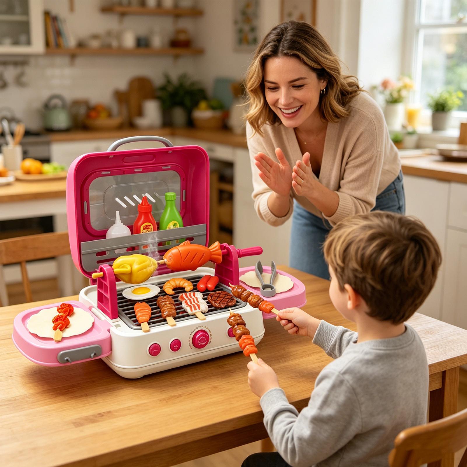 Dziecięcy grill na zewnątrz, s – Kids Outdoor Grill Set recenzja i cena