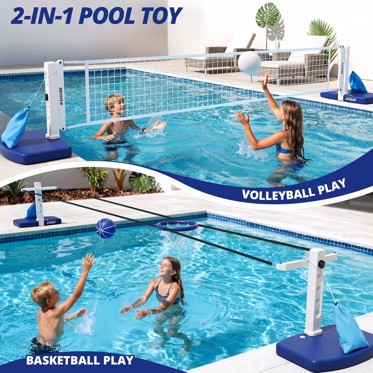 Zestaw do siatkówki i koszyków – Kids Outdoor Volleyball Net recenzja i cena