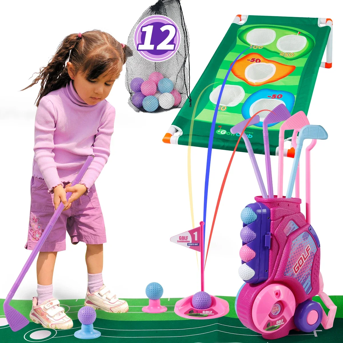 Zestaw do golfa dla dzieci MQU – Kids Indoor Outdoor Cart recenzja i cena