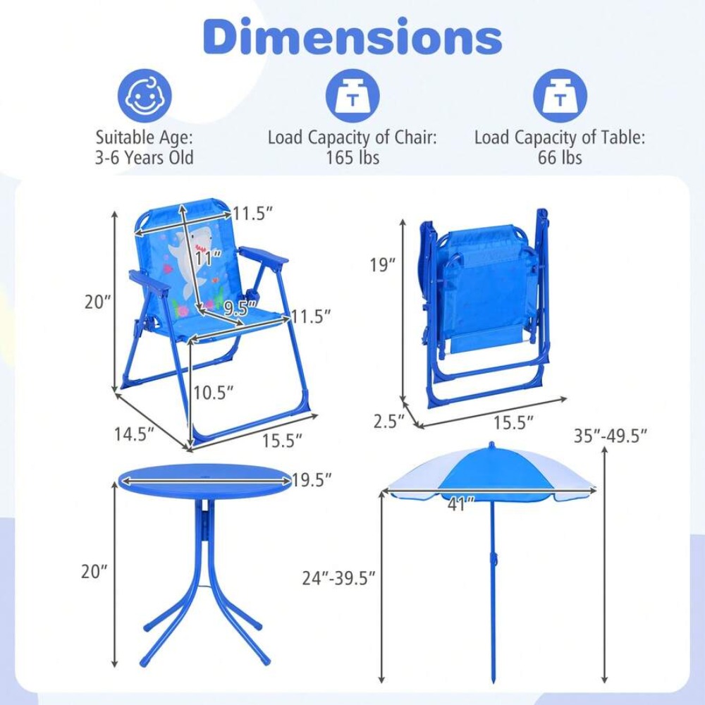 Dziecięcy zestaw piknikowy na  – Kids Outdoor Folding Table recenzja i cena